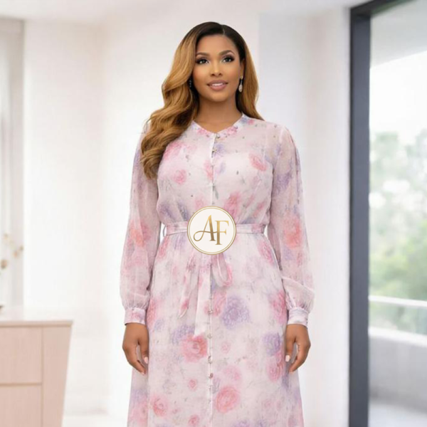 Floral Grace Midi Dress